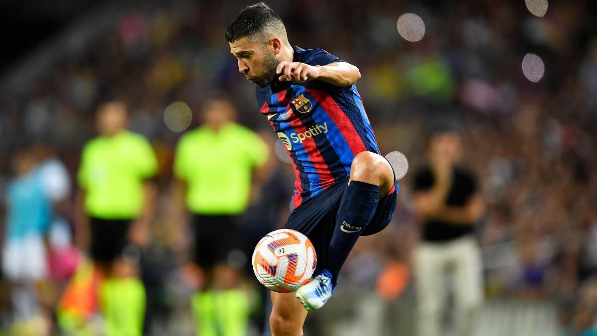 Jordi Alba, en un partido con el Barça