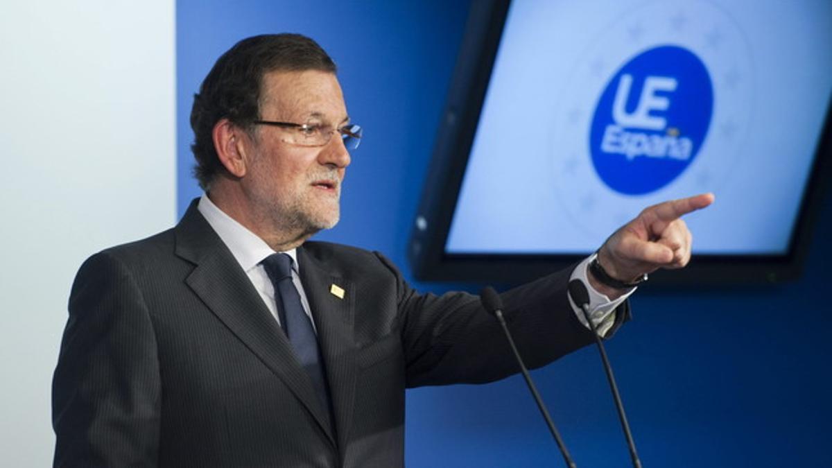 Rueda de prensa de Rajoy en Bruselas