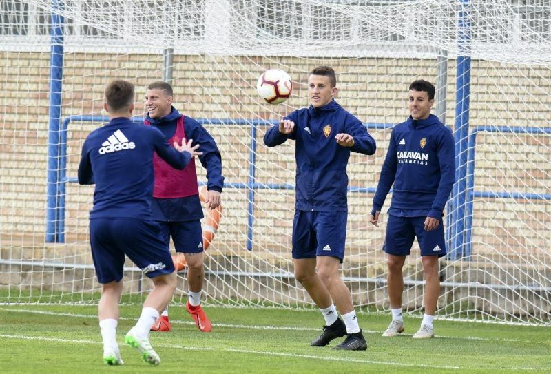 El Zaragoza se entrena