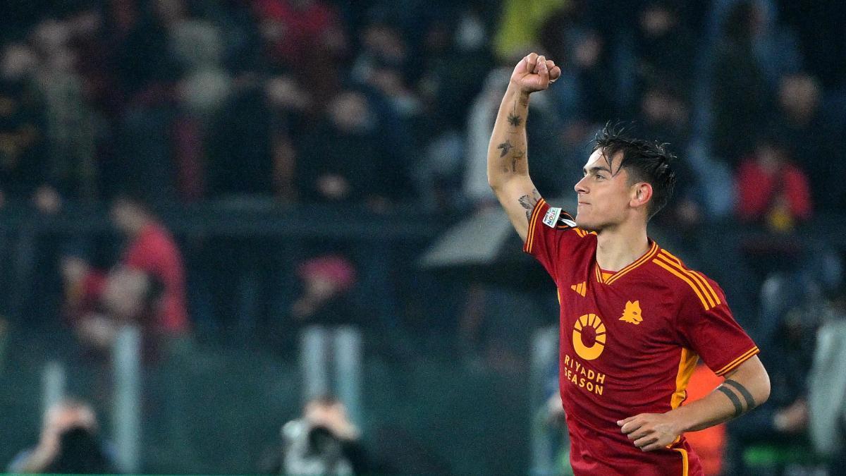 Paulo Dybala, celebrando un gol