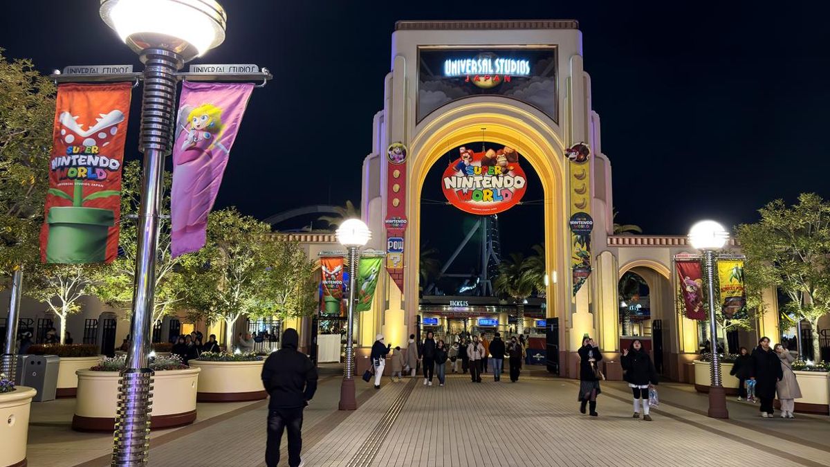 Entrada a Nintendo World en Universal Studios Japan
