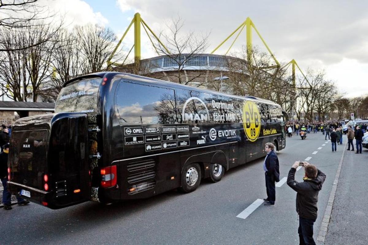 El bus del Dortmund, en una foto de archivo