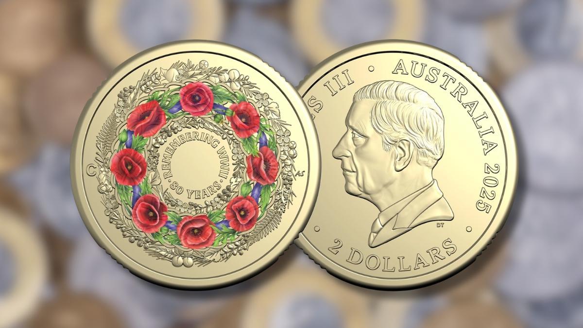 Moneda australiana conmemorativa de la Segunda Guerra Mundial
