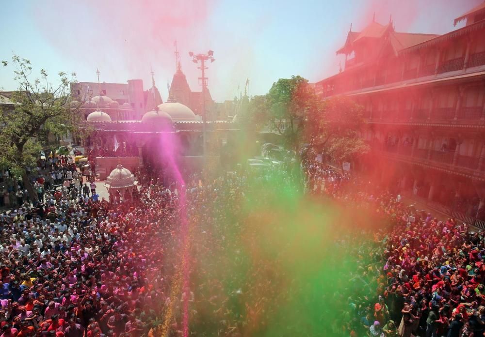 Holi, el festival dels colors, a Kathmandu