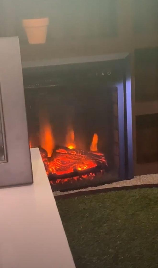 Chimenea del avión privada de Travis Scott