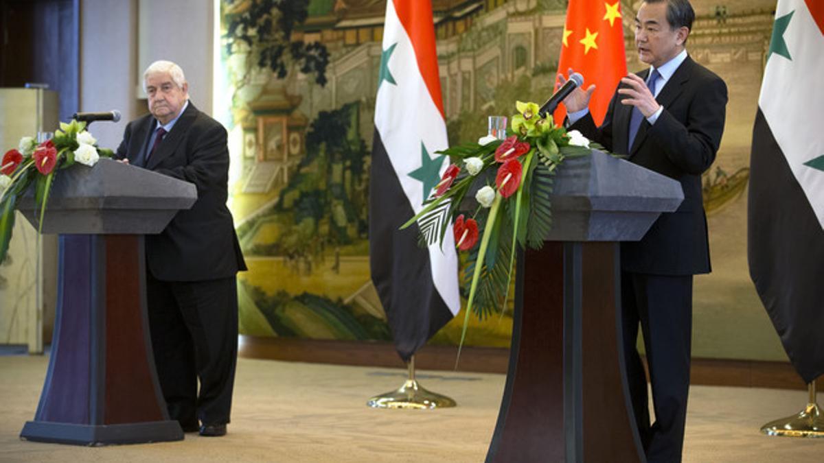 Walid al-Moallem, Wang Yi