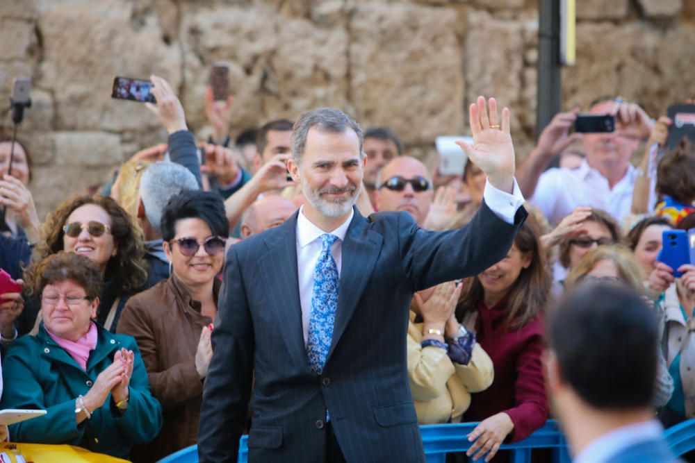 Los Reyes y los Reyes eméritos, juntos en la misa de Pascua