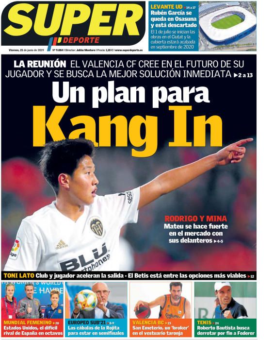 Portada SUPERDEPORTE viernes 21 de junio de 2019