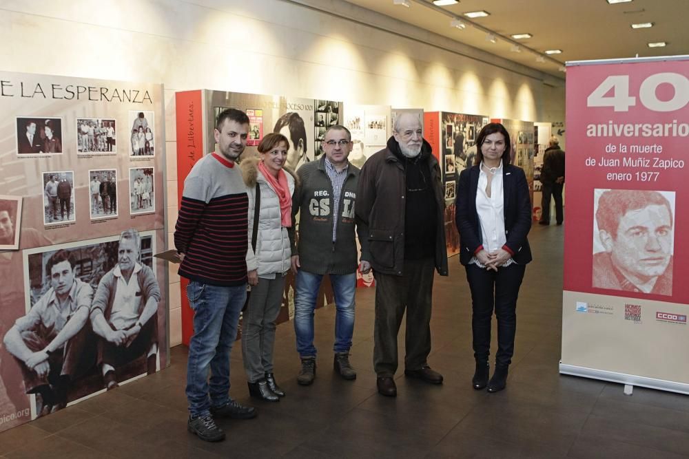 Exposición sobre Juan Muñiz Zapico en el Centro Municipal de El Llano, Gijón