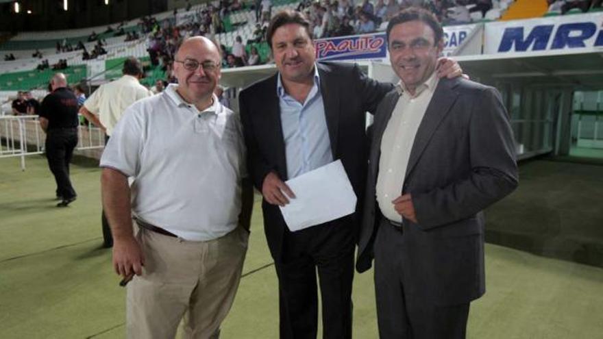 José Sepulcre, junto a Juan Carlos Ramírez y Antonio Rocamora.