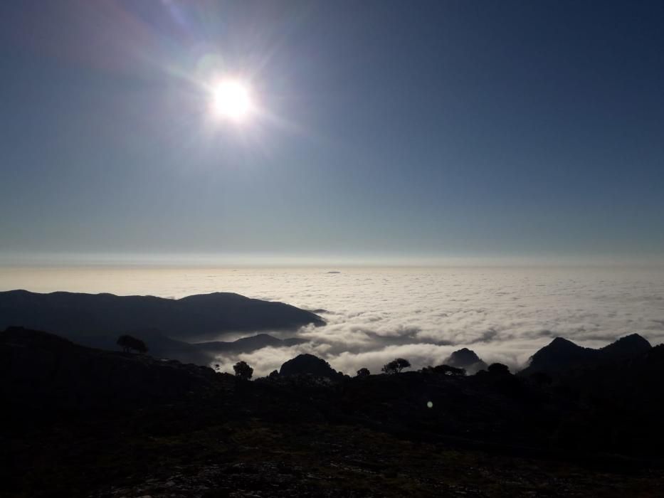 Nubes bajas sobre Mallorca