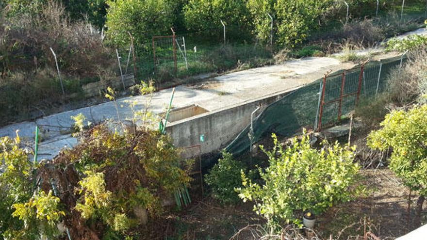 Imagen de la acequia donde falleció Mónica Gómez en marzo de 2013.