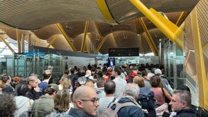 Colapso en el aeropuerto de Barajas.