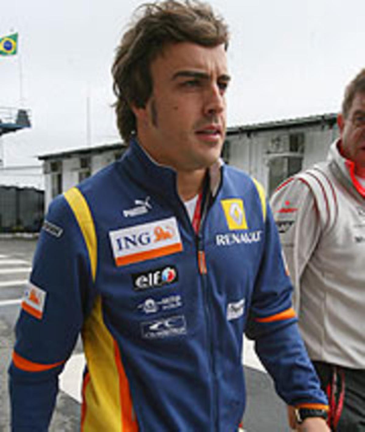 Alonso, aquest matí a Interlagos. Alonso, aquest matí a Interlagos.