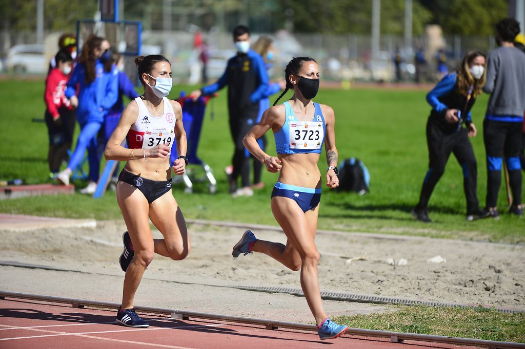 Pruebas de atletismo nacional en la pista de atletismo de Cartagena este domingo