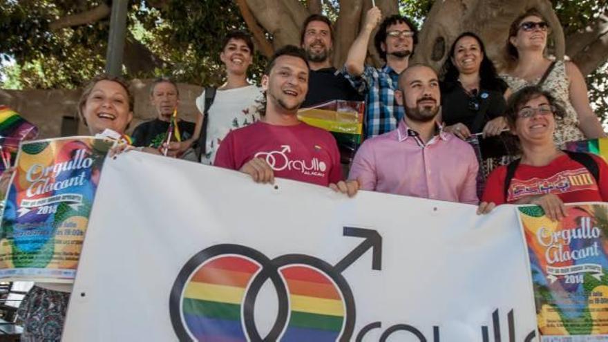 Un instante de la presentación de los actos y manifestación del Orgullo LGTB en Alicante