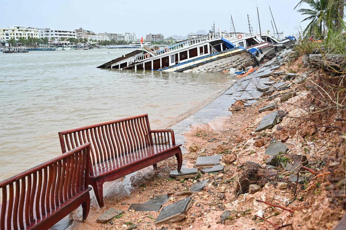 El súper tifón Yagi azota el norte de Vietnam