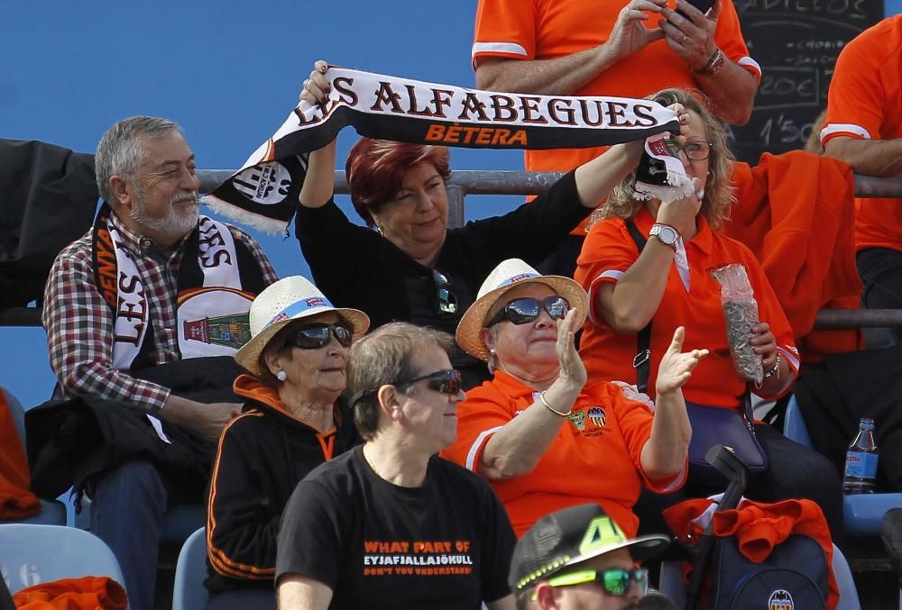 La afición del Valencia no falla en Getafe