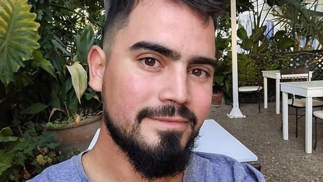 Santiago Andrada, a un restaurant a Dalt Vila.