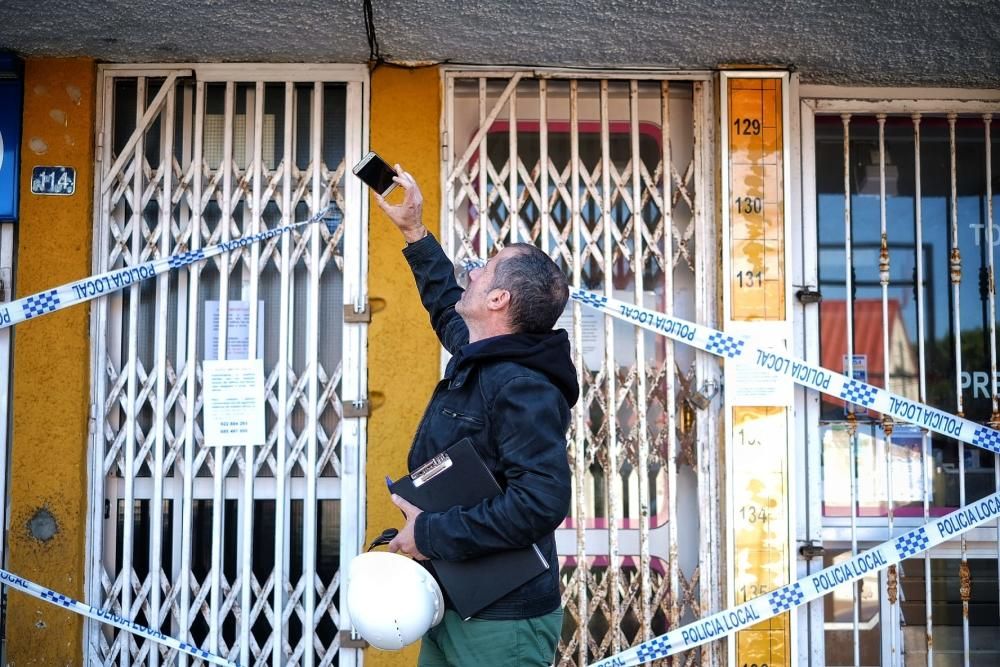 Desalojo en el Edificio Dácil de Bajamar