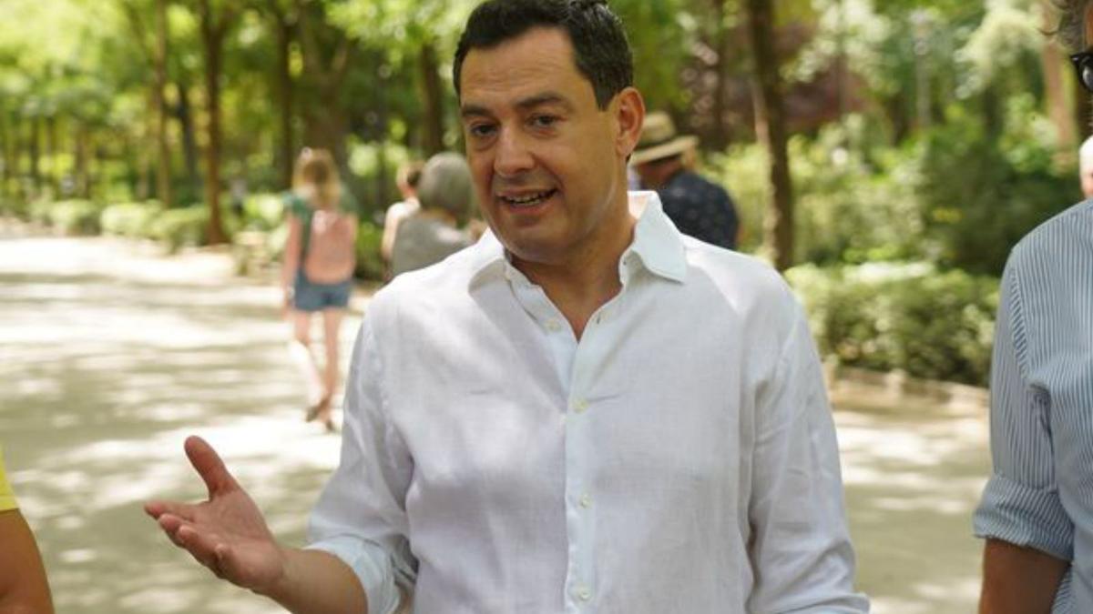 El presidente del PP Andalucía y candidato a la reelección, Juanma Moreno.