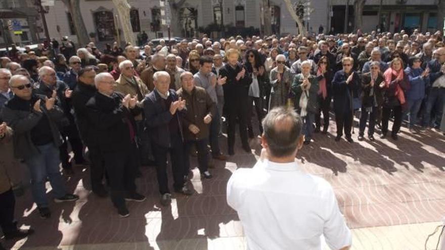 Los pensionistas vuelven a reunir a cientos de manifestantes en Xàtiva