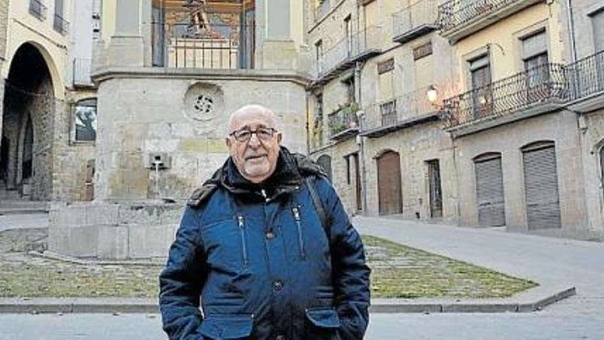 Mossèn Josep Maria Besora és fill de la plaça de Sant Joan de Solsona