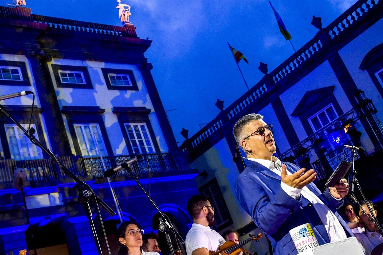 José Brito en el pregón de las Fiestas Fundacionales 2022 de Las Palmas de Gran Canaria