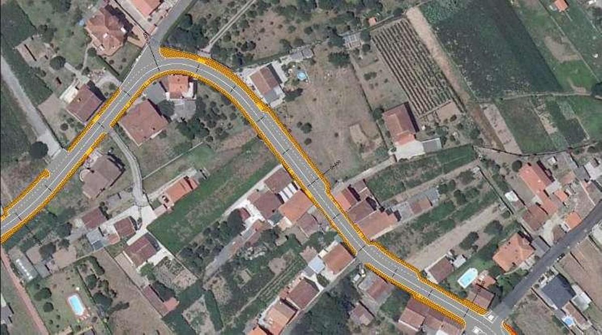 La Diputación licita por 1,3 millones la urbanizacion de la carretera de Coiro