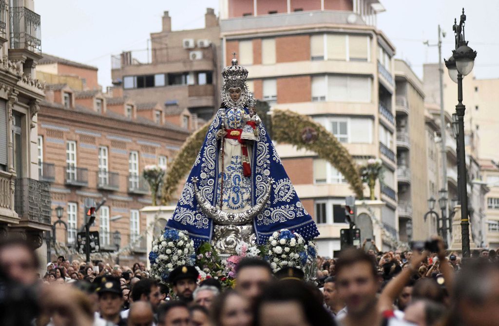 Romería de Murcia: Misa previa y primer tramo del recorrido