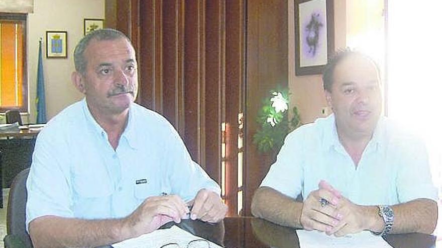 Marcos Gutiérrez Escandón, a la derecha, y Ramón Villar.