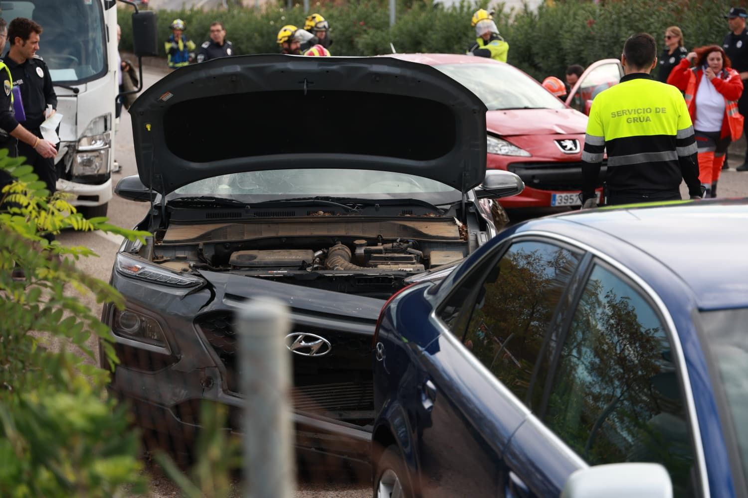 Accidente en la Ronda Norte de Cáceres