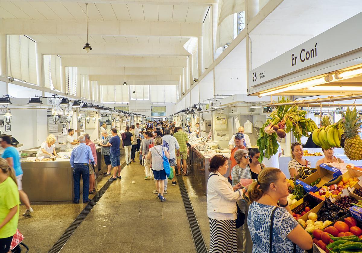 , Mercado Central de Abastos. Cádiz, Andalucía, España.