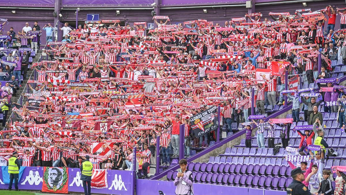 EN IMÁGENES: El Valladolid-Sporting disputado en Zorrilla con notable presencia de La Mareona