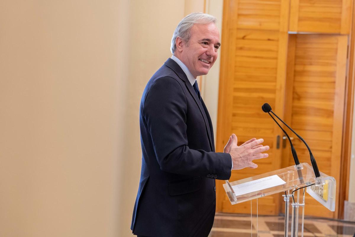 El presidente del Gobierno de Aragón, Jorge Azcón.
