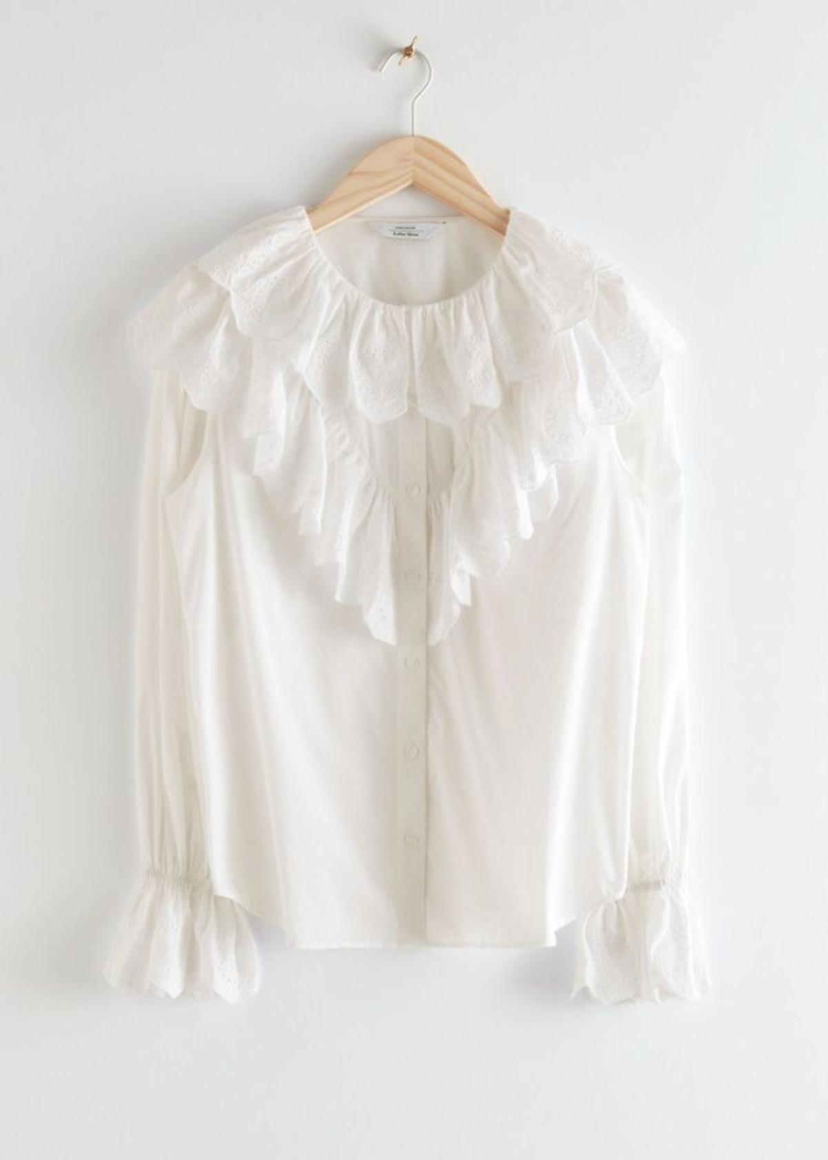 Blusa con volantes y mangas abullonadas, de & Other Stories