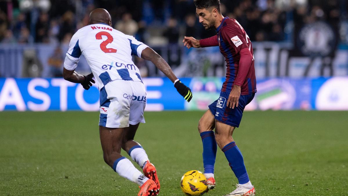 Las mejores imágenes del partido que ha acabado en empate entre el Leganés y el Eldense (1-1)