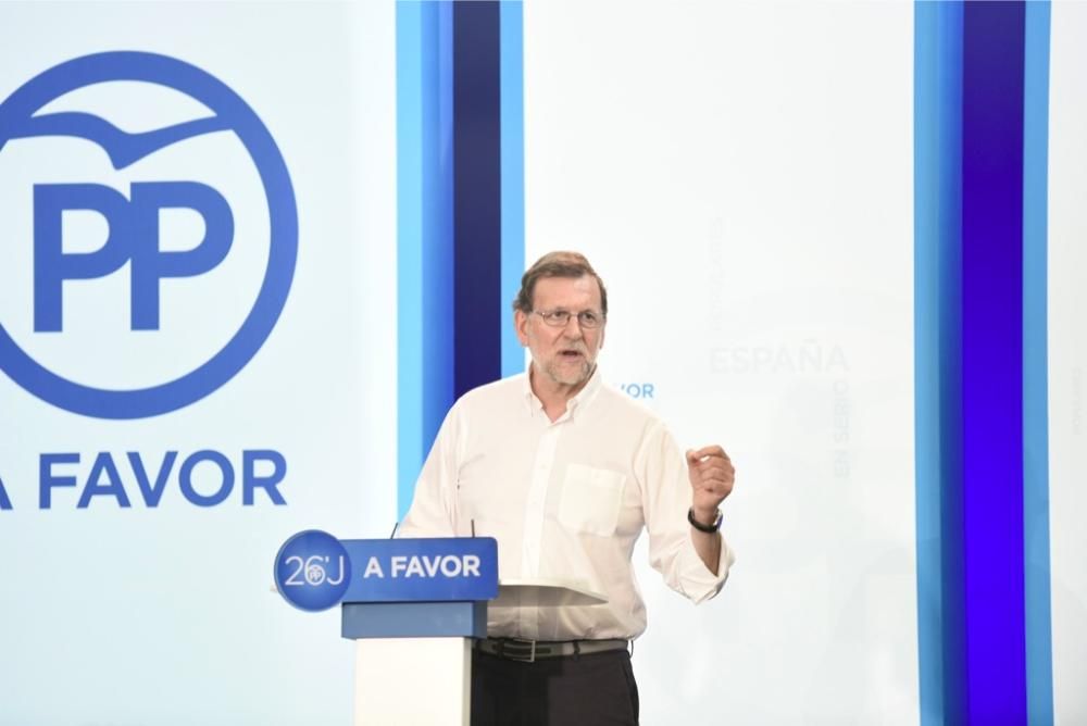 Mitin de Mariano Rajoy en el Auditorio de Murcia