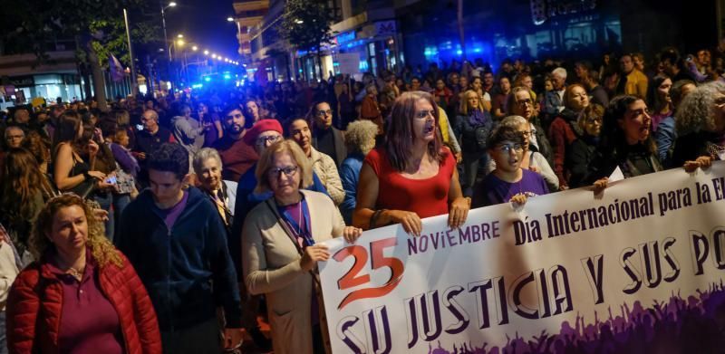 Manifestación contra la violencia machista