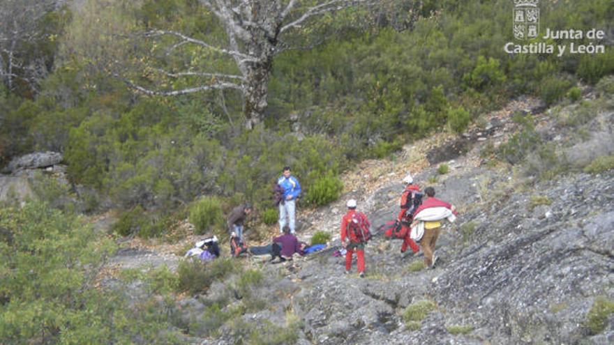 Una de las operaciones de rescate realizadas en el Parque Natural del Lago.