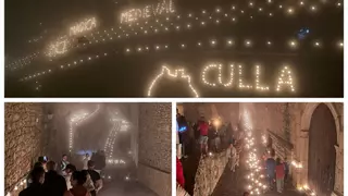 Culla brilla más mágica y medieval que nunca bajo la luz de las velas