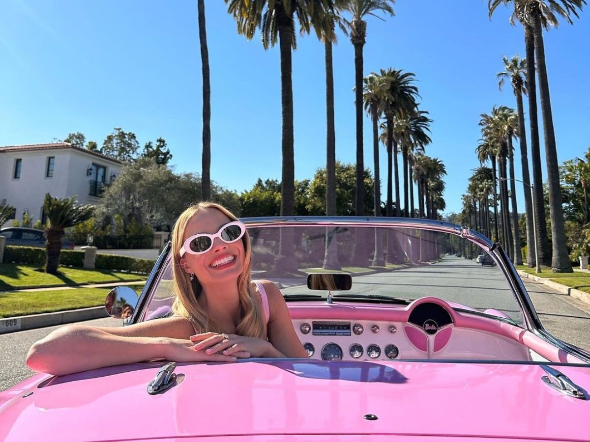 Margot Robbie, durante la promoción de la película ‘Barbie’.