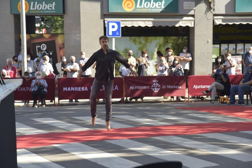 L'acte de la Diada 2020 a Manresa, en fotos