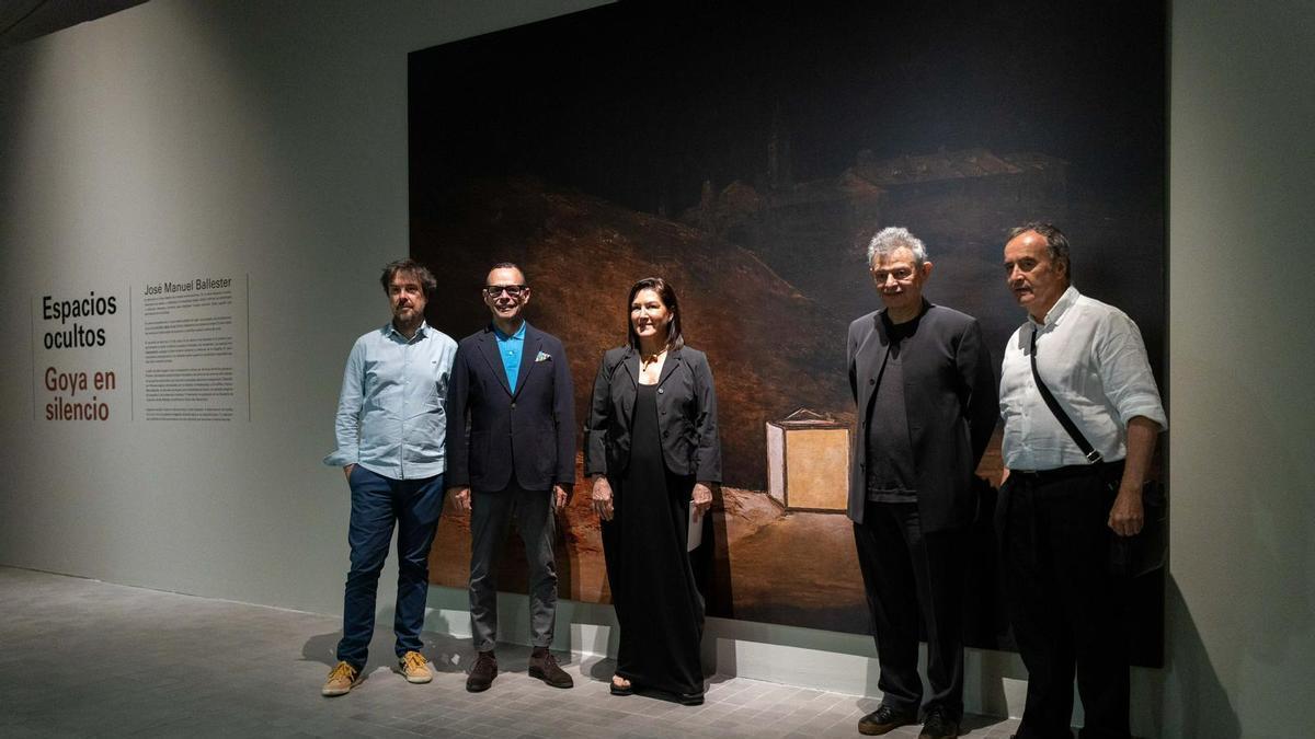 José Manuel Ballester inaugura su exposición 'Espacios ocultos. Goya en silencio' en el IAACC Pablo Serrano.