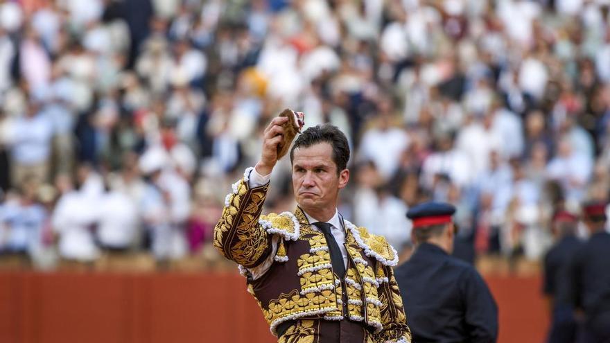 Un deslucido encierro de Juan Pedro apaga el triunfo en el cartel más sevillano de la Maestranza