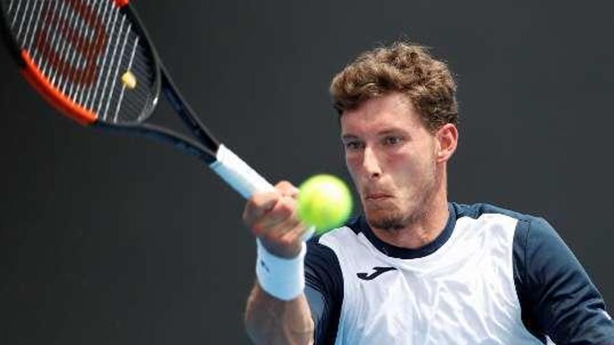 Pablo Carreño, durante su partido ante Vanni.