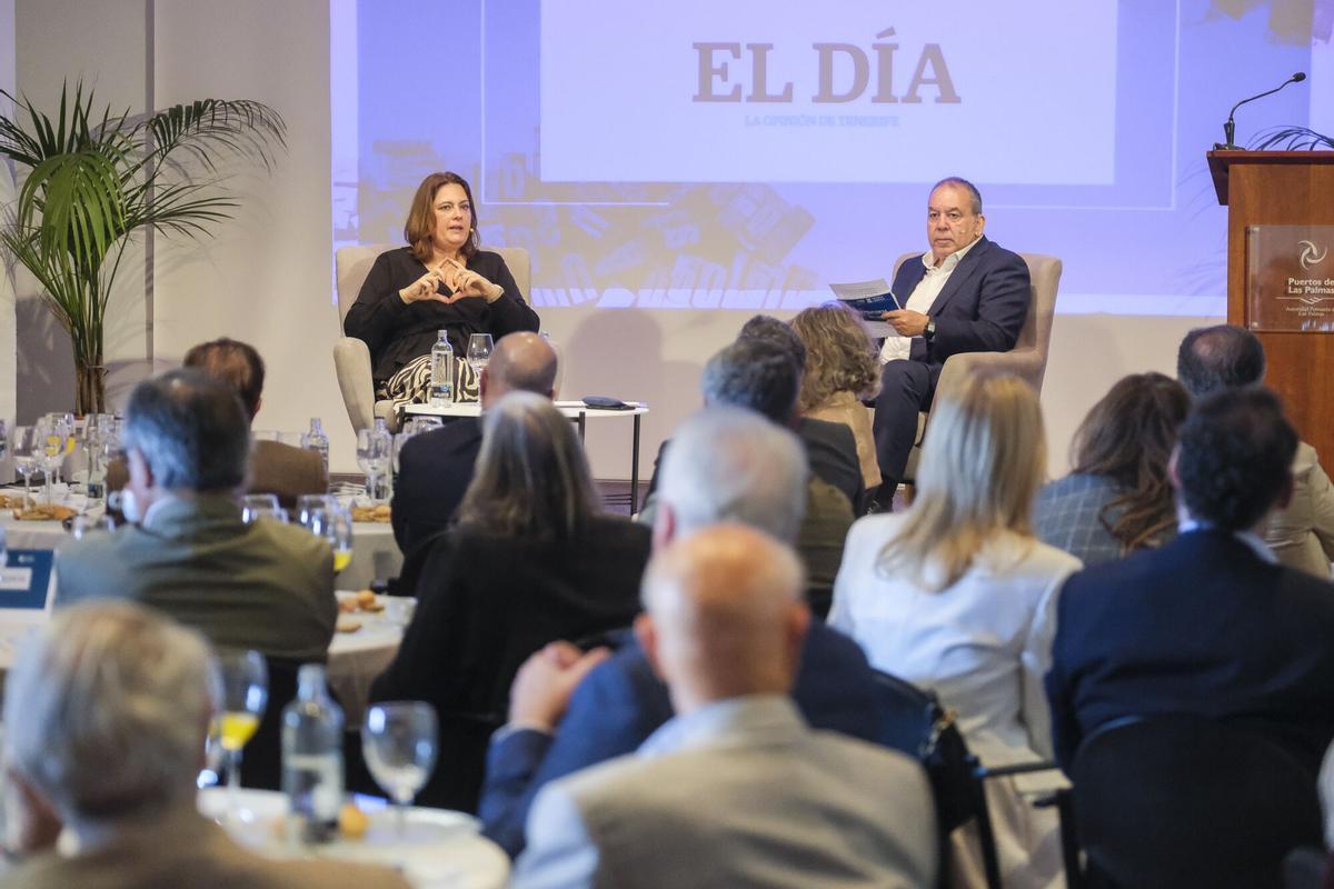 Foro Prensa Ibérica con Beatriz Calzada, presidenta de la Autoridad Portuaria de Las Palmas