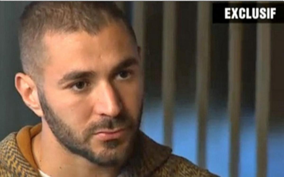 Benzema durante la entrevista con TF1