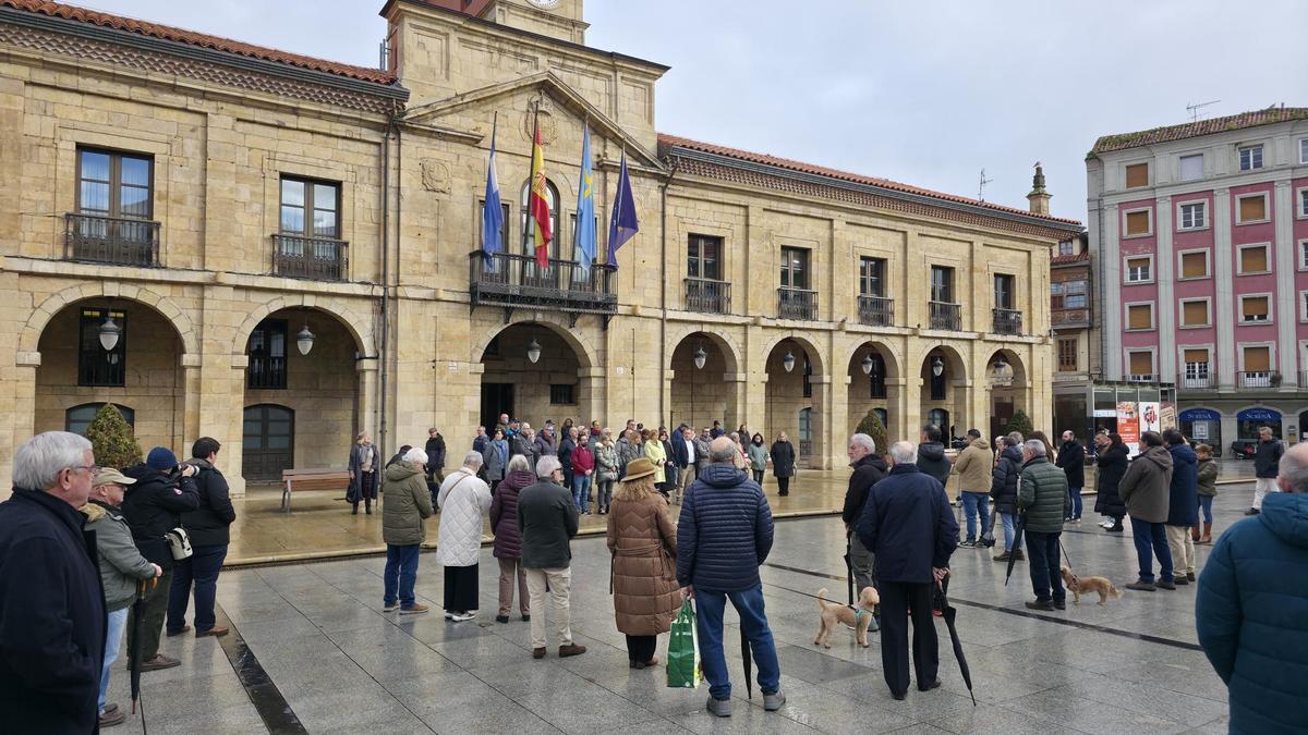 El minuto de silencio en Avilés
