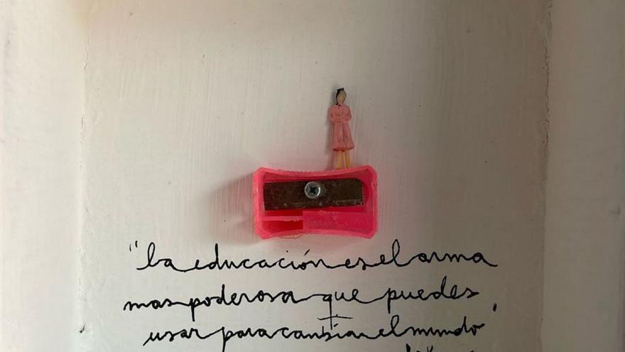 Una de las obras que se exponen en la muestra ‘Less is more’ | S. C.